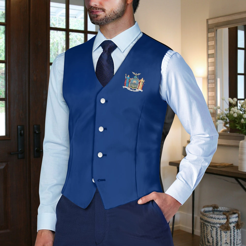 New York Flag Suit vest jacket