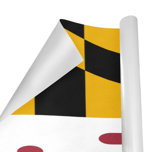 Maryland Flag Inspired Custom Gift Wrapping Paper 58"x 22.5" (4 Rolls)