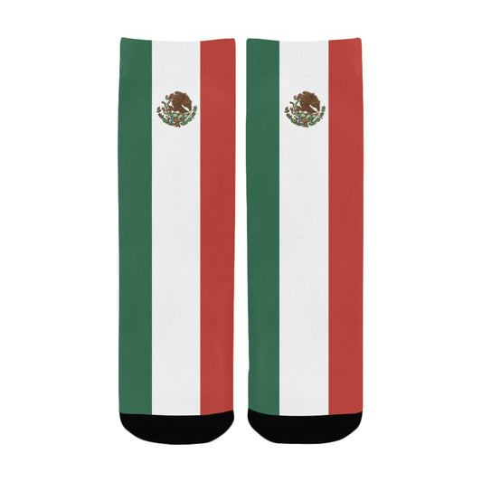 Mexico Flag Inspired Kid's Custom Socks | Ships from USA