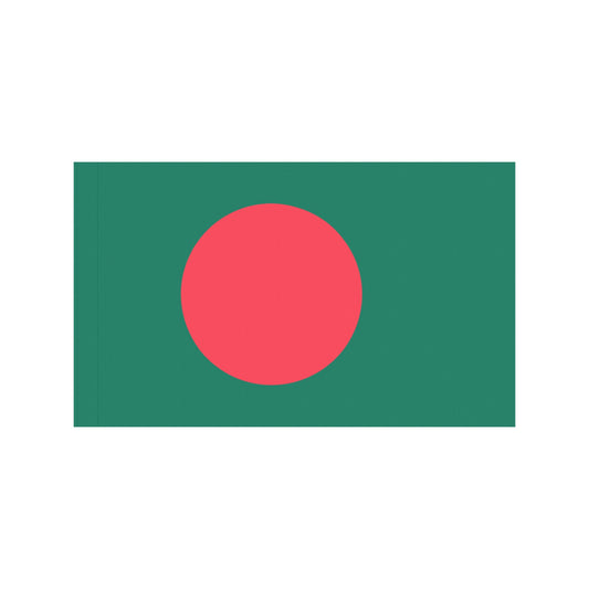 Luv My Flag Bangladesh flag, green with red circle.