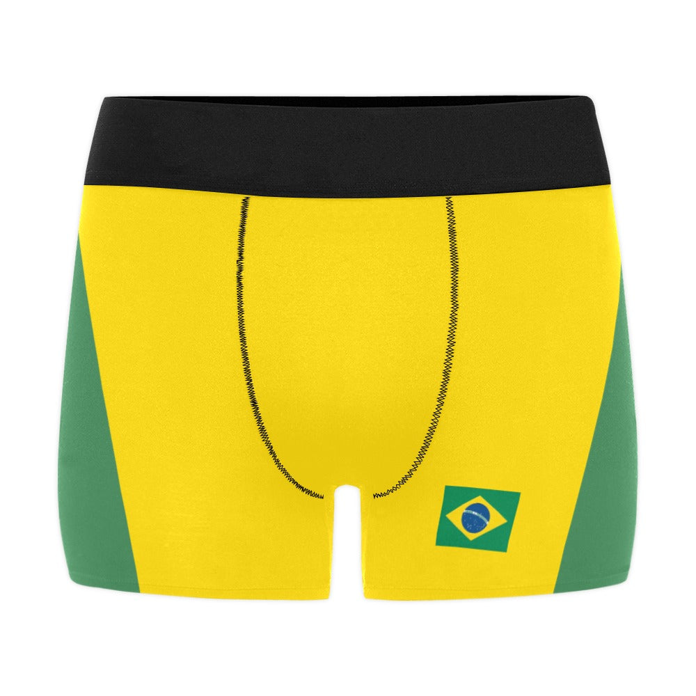 Brazil Flag Inspired Mens Boxer Briefs Made in the USA