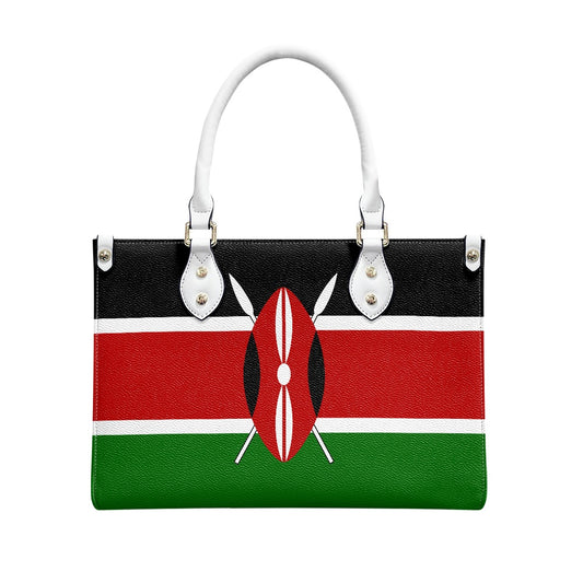 Kenya Flag Bag With Swag – PU Leather Shoulder Purse That Pops - Luv My Flag