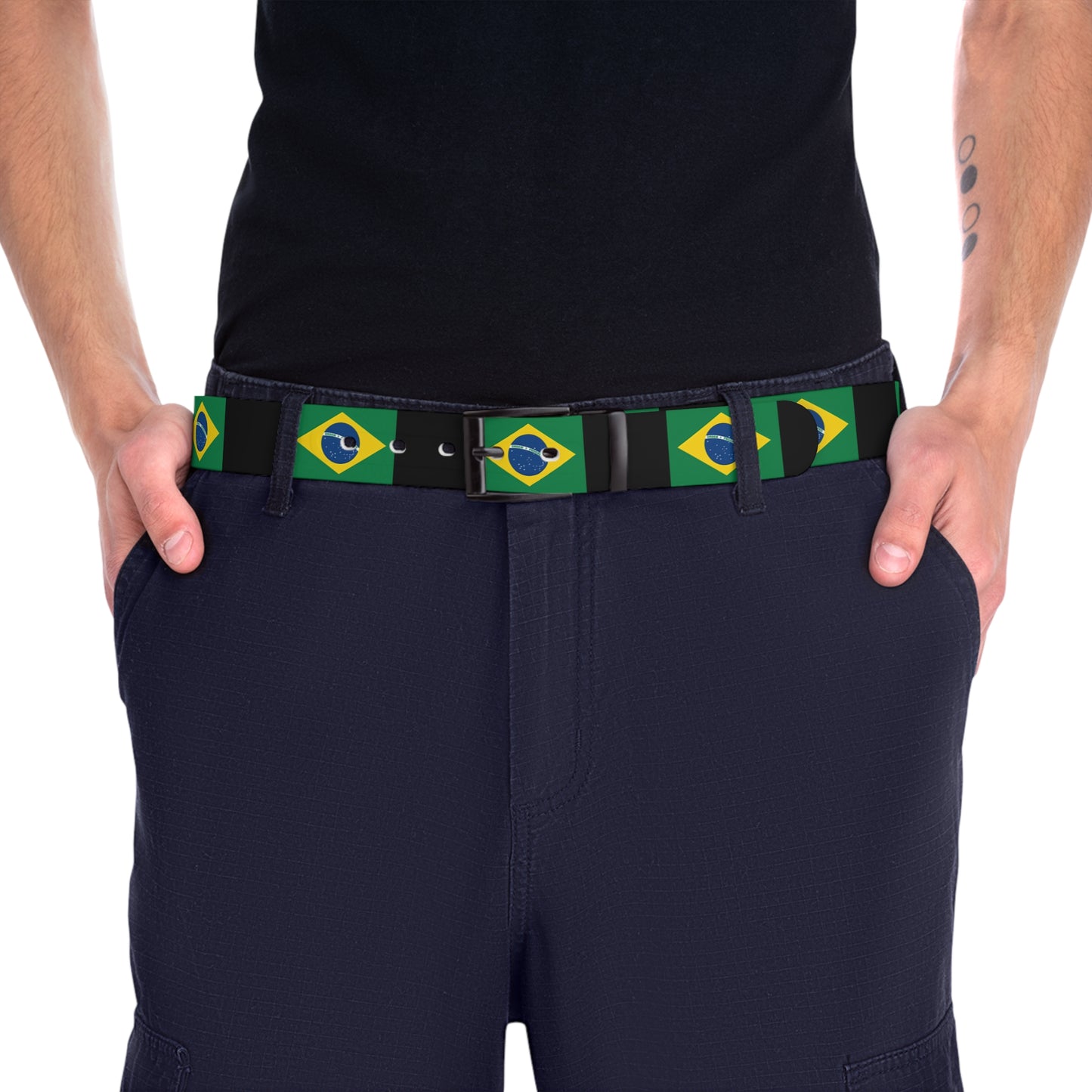 Brazil Flag Inspired Unisex Belt