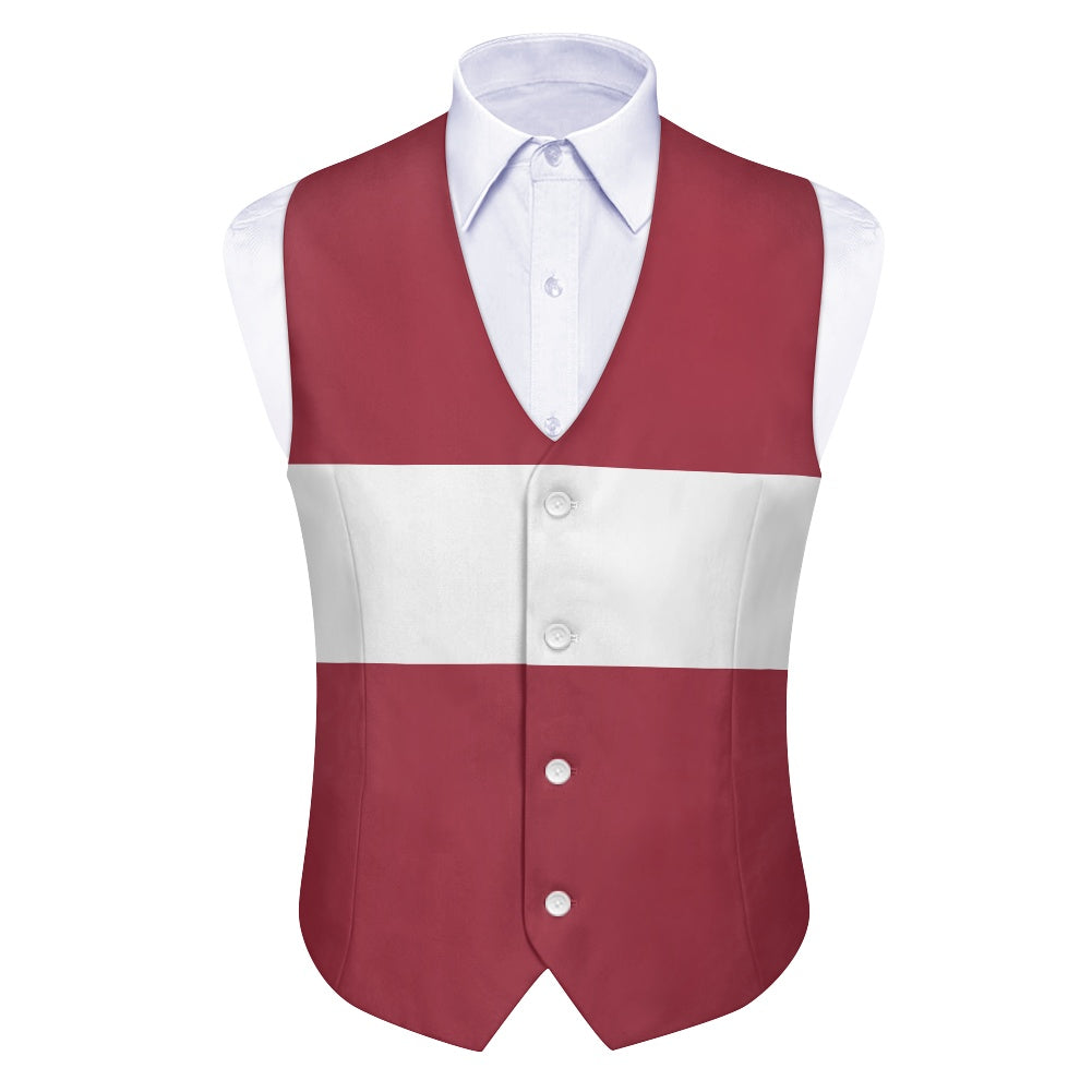 Latvia Flag Suit vest jacket
