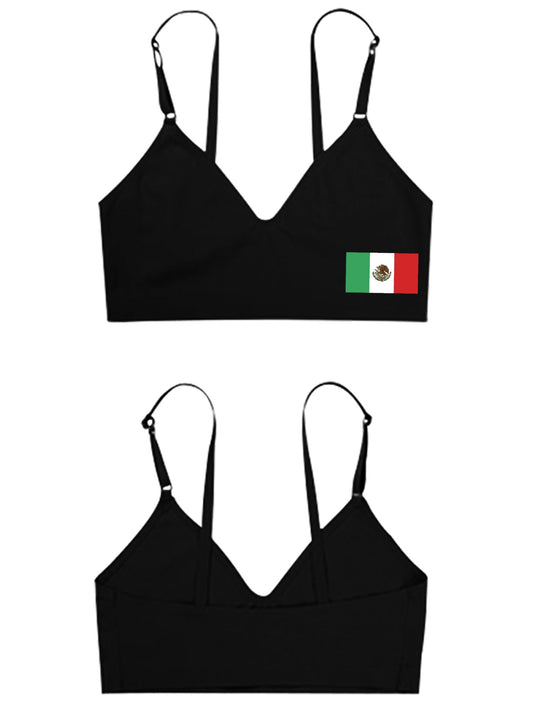 Mexico Flag Women's Seamless Bra | Ships from USA