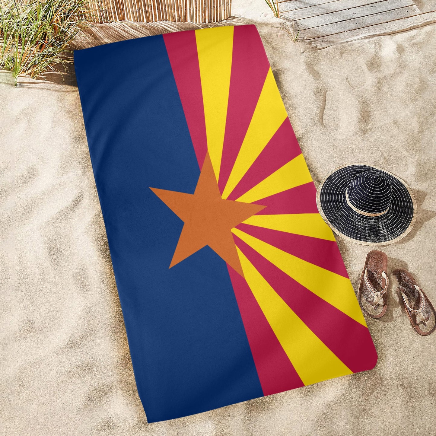 Arizona Flag Beach Towel 31"x71" (Made in USA)