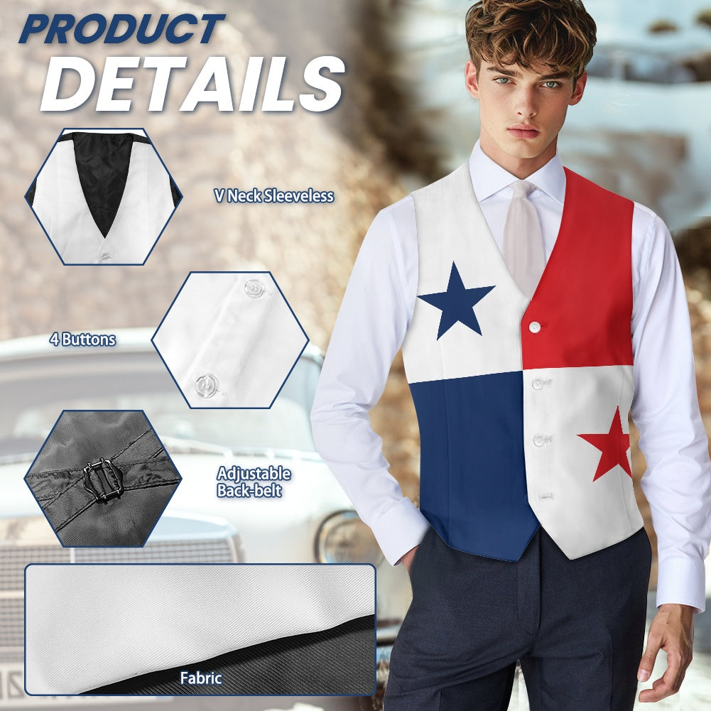 Panama Flag Suit vest jacket
