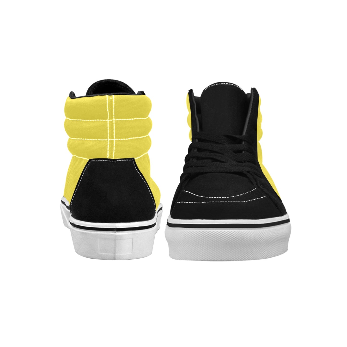 Gadsden Flag Inspired Men's High Top Canvas Shoes