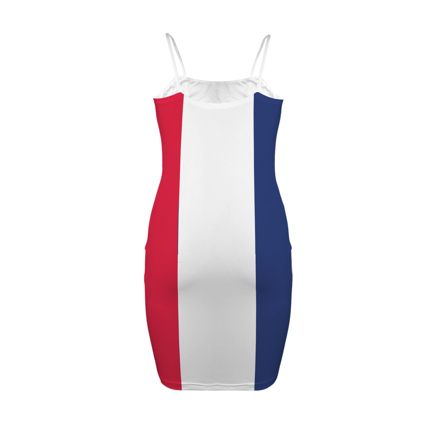 Iowa Flag Inspired Backless Spaghetti Strap Bodycon Dress