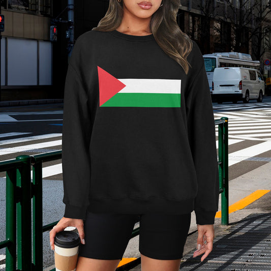 Palestine Flag Unisex Fleece Sweatshirt (Made in the USA)
