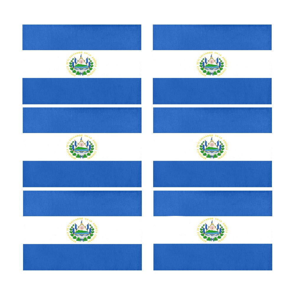 El Salvador Flag Placemats 12" x 18" (Set of 6)