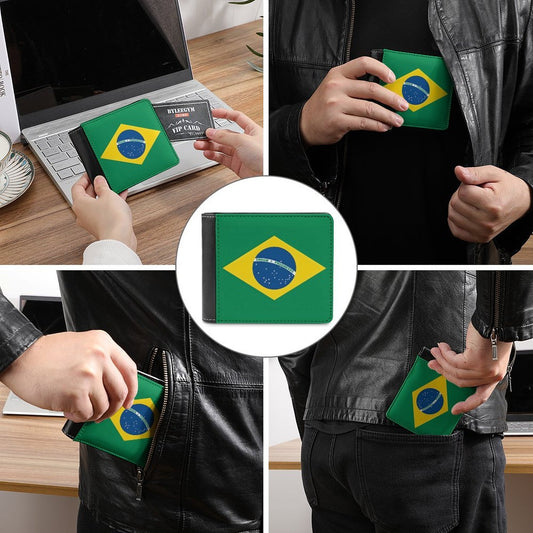 Brazil Flag Inspired Men's Wallet