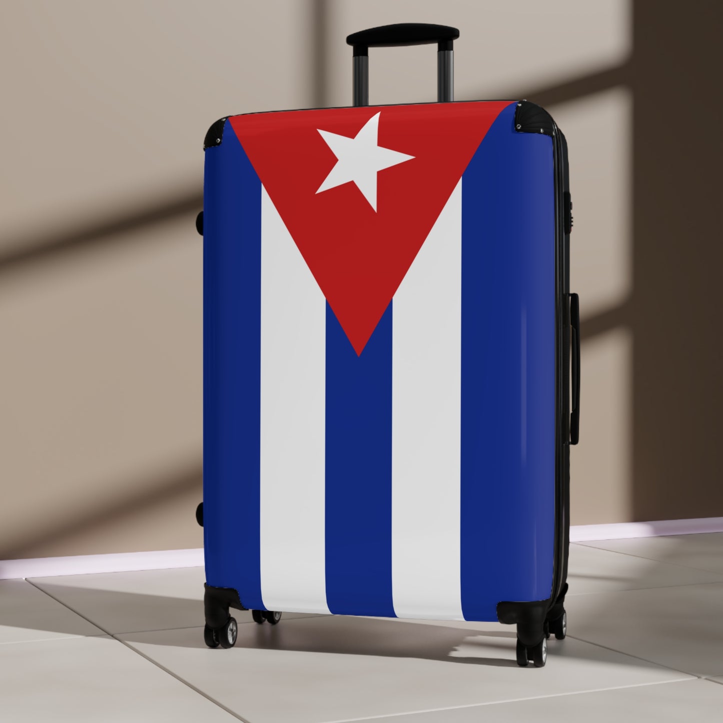 Cuba Flag Inspired Suitcase