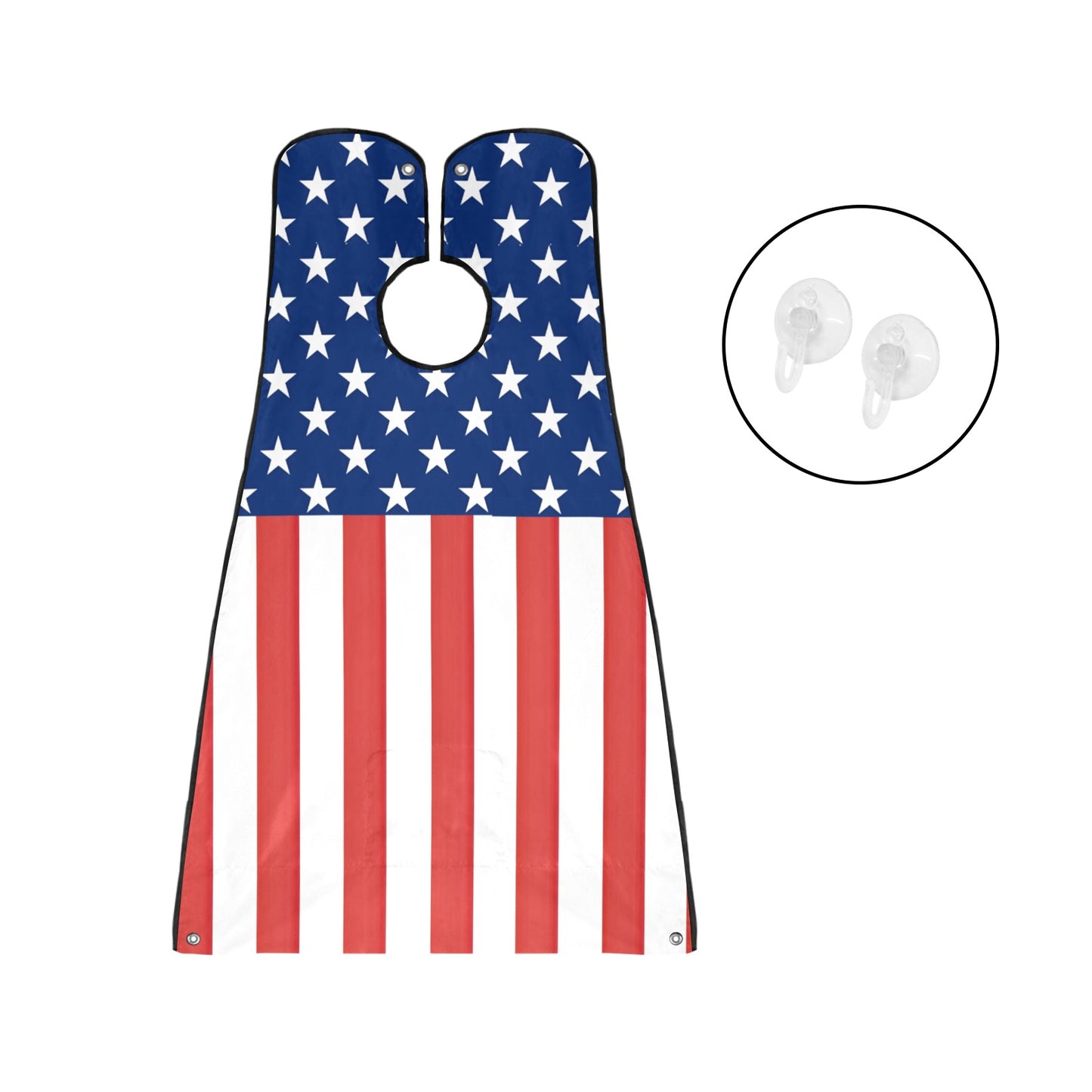 USA/American Flag Beard Bib Apron for Men Shaving & Trimming