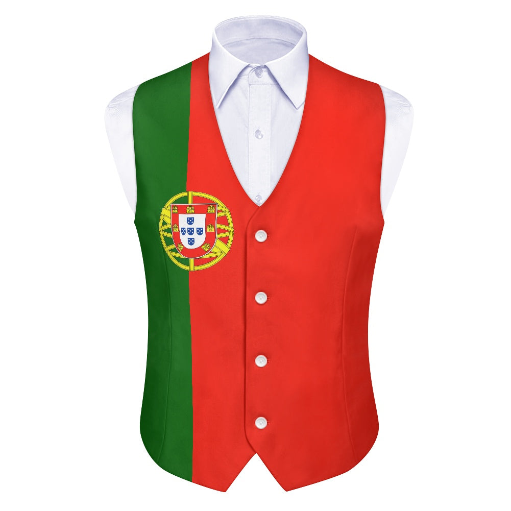 Portugal Flag Suit vest jacket