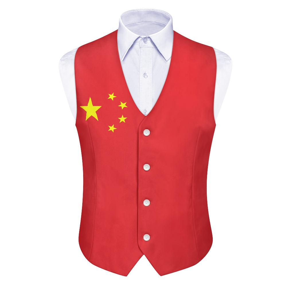 China Flag Suit vest jacket