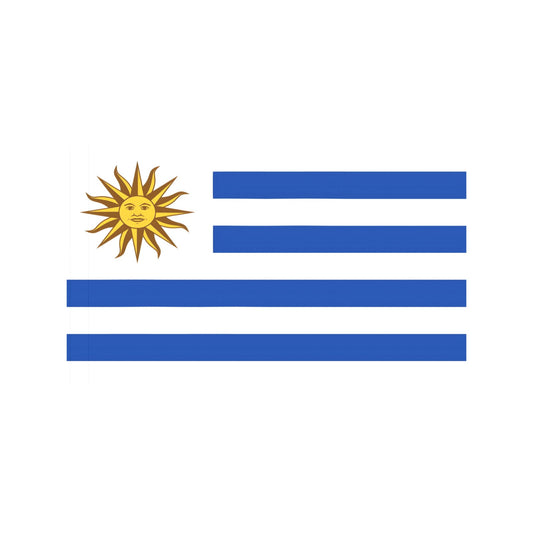 Uruguay flag with sun by Luv My Flag brand.