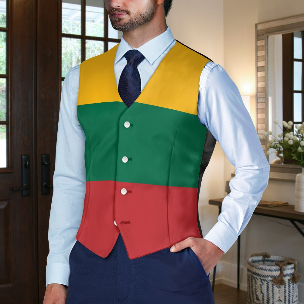 Lithuania Flag Suit vest jacket