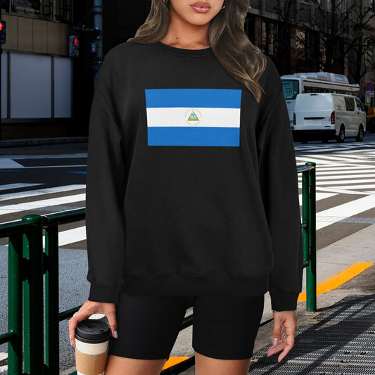Nicaragua Flag Unisex Fleece Sweatshirt (Made in the USA)