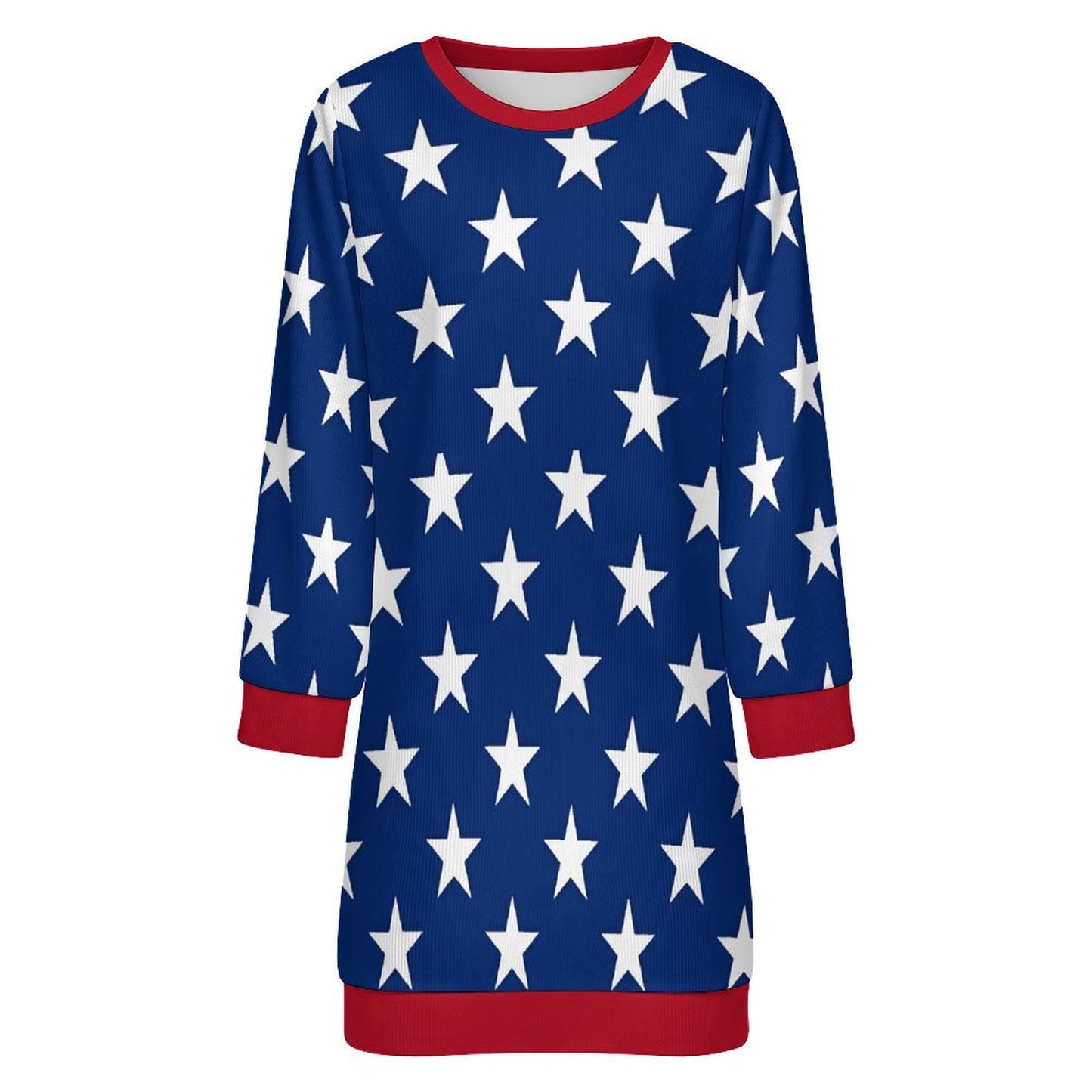 USA/American Flag Inspired Sweater Dress