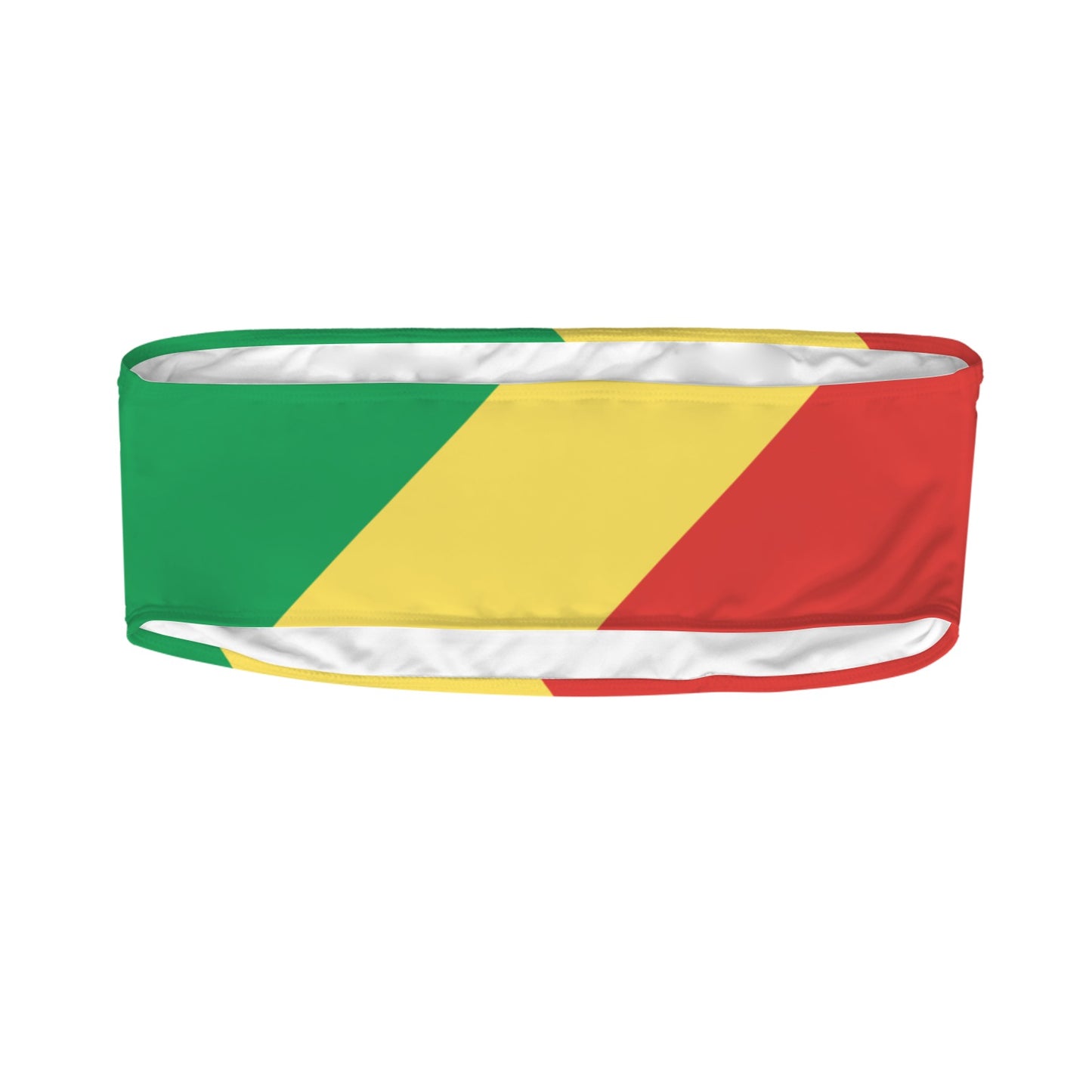 Republic of the Congo Flag Inspired Bandeau Tube Bikini Top