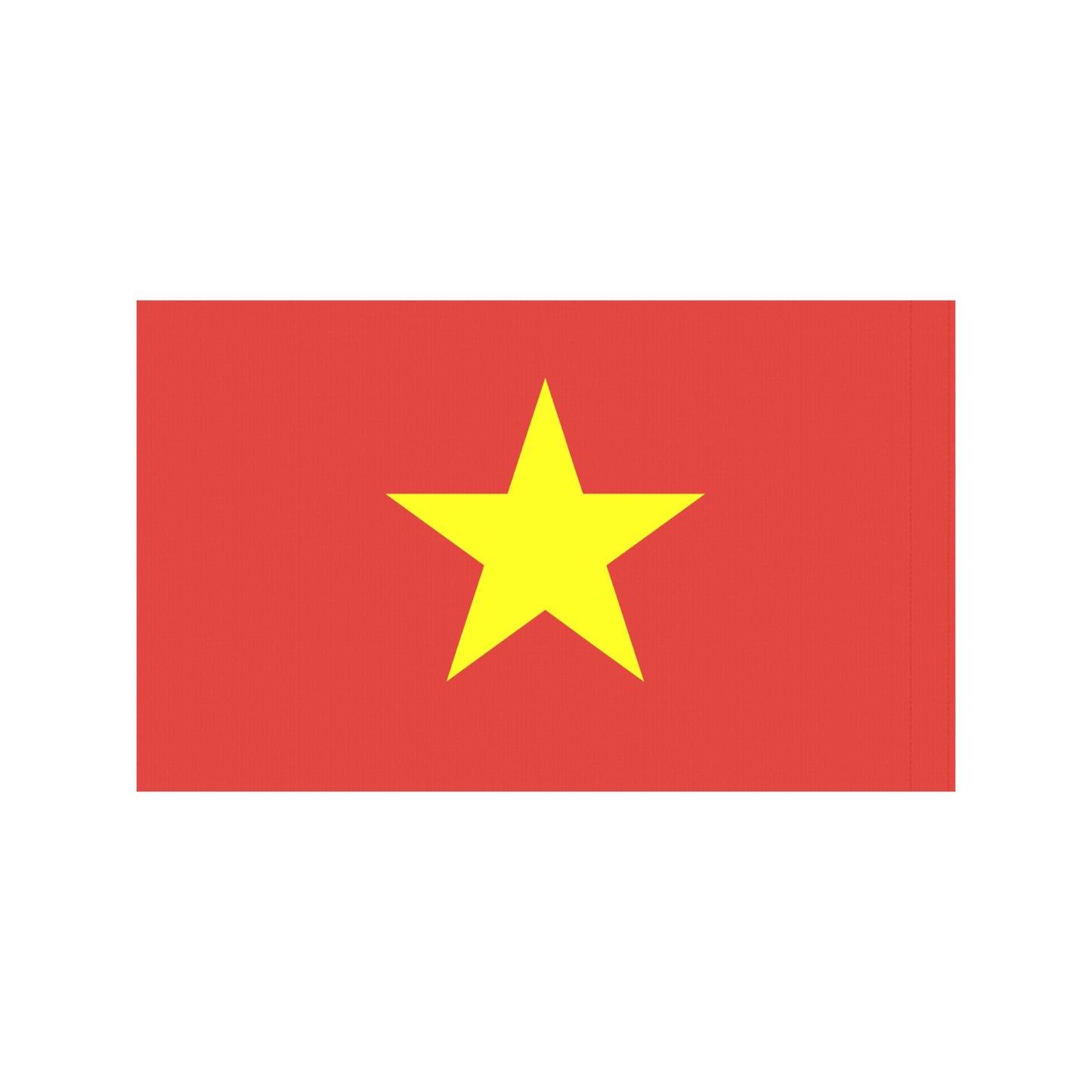 Red flag with yellow star by Luv My Flag.