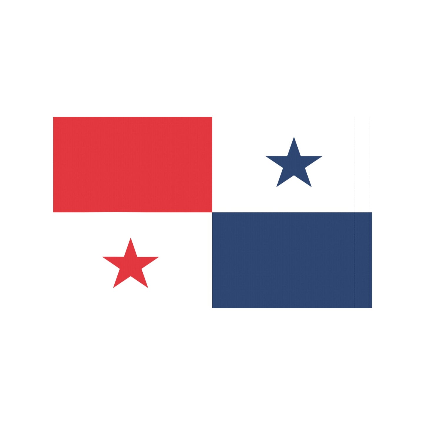 Luv My Flag: Panama flag with stars in quadrants.