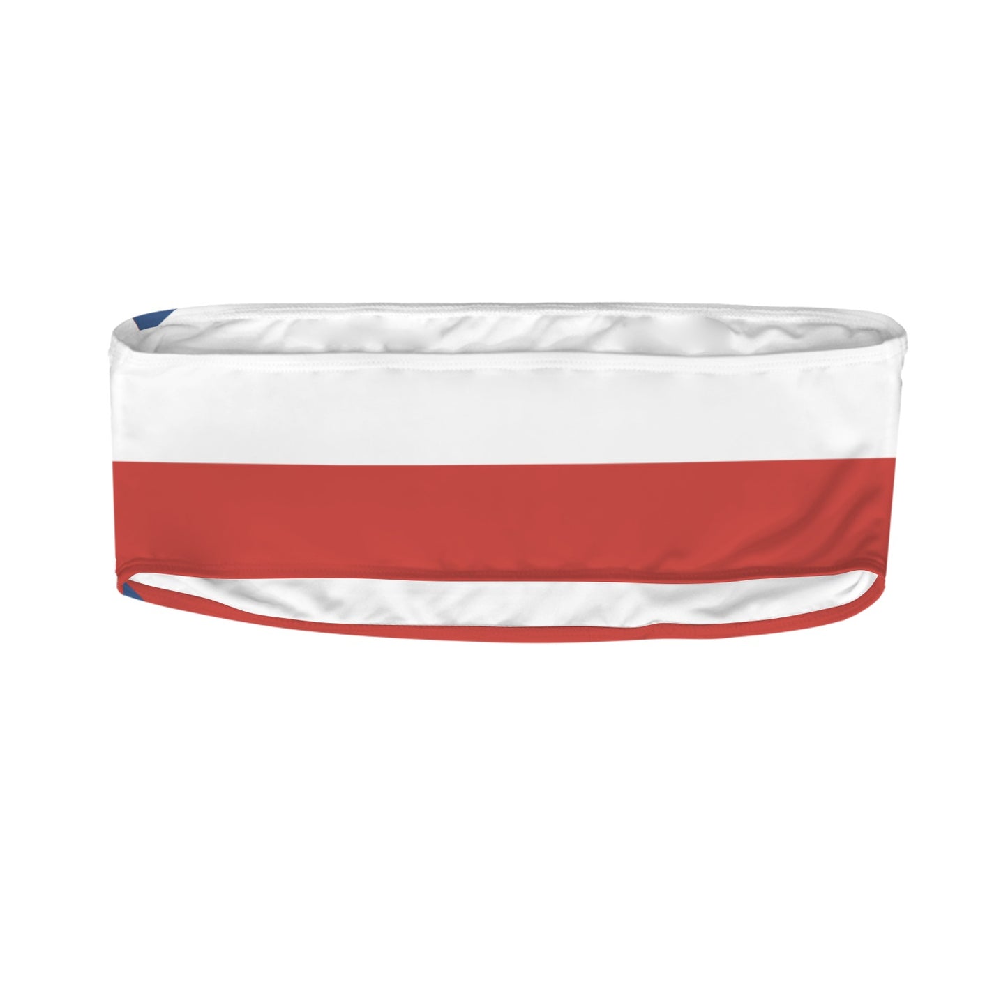 Czech Republic Flag Inspired Bandeau Tube Bikini Top