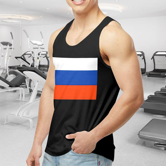 Russia Flag Men's Tank Top (Front Printing) | Ships from USA