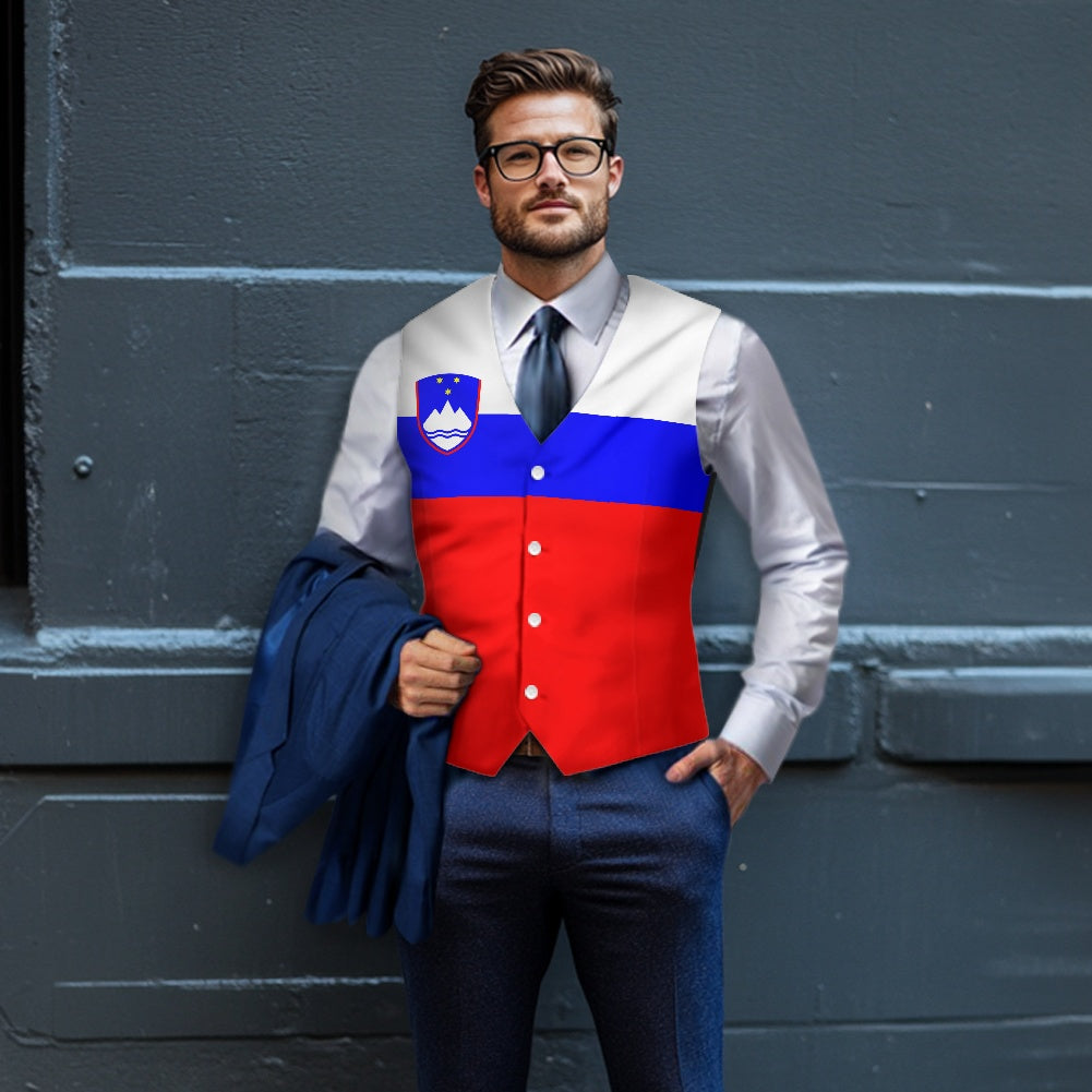 Slovenia Flag Suit vest jacket