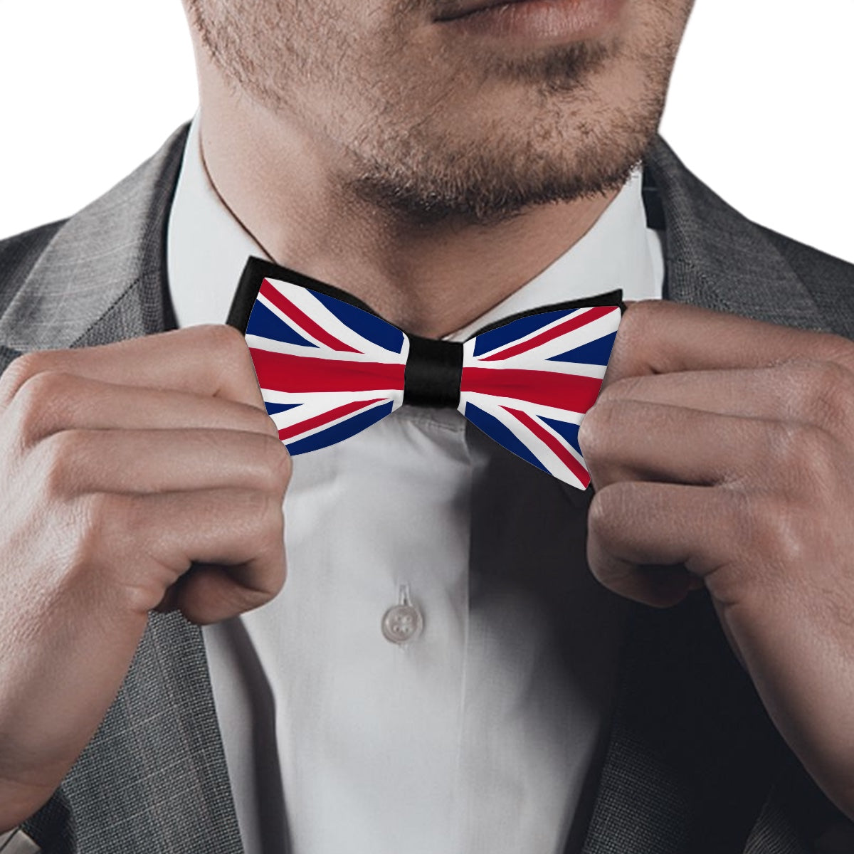 United Kingdom Flag Inspired Bow Tie – Look Sharp, Show your Columbian Pride