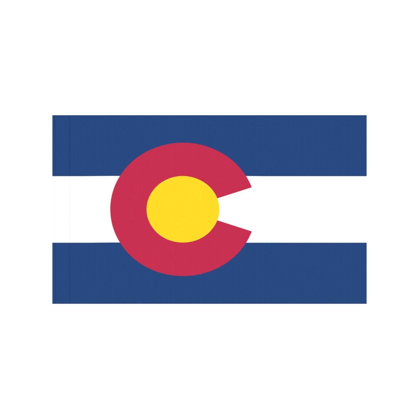 Colorado flag design by Luv My Flag, vivid colors.