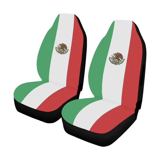 Mexico Flag Car Seat Cover Airbag Compatible(Set of 2)
