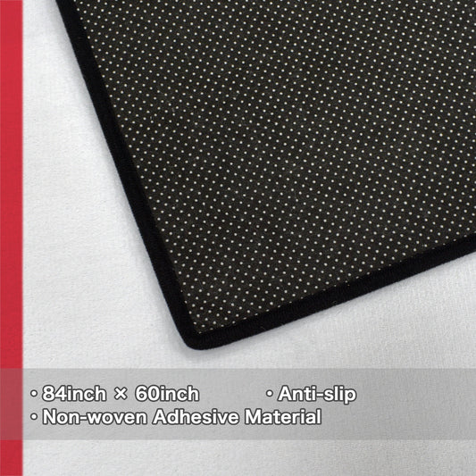 Peru Flag Inspired 84x60 Inch Area Rug with Black Binding (Made in the USA)