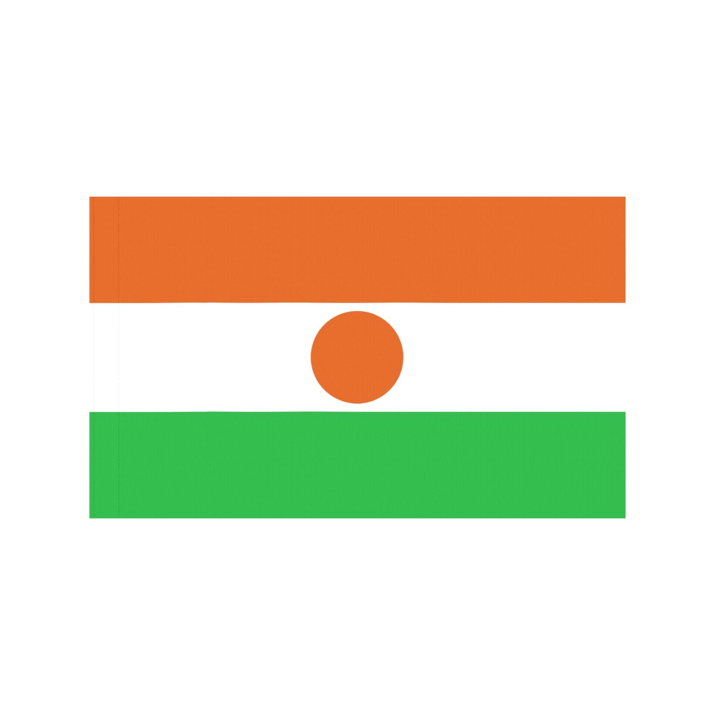 Luv My Flag: Niger flag with orange, white, green stripes.