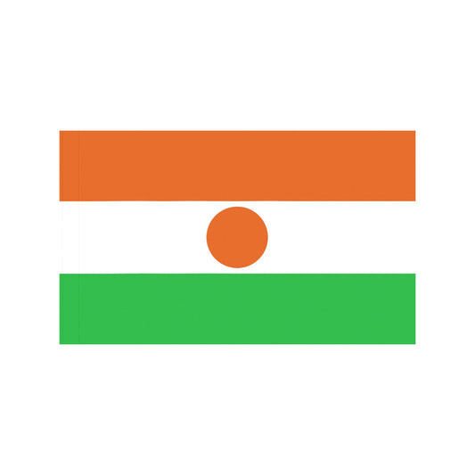 Luv My Flag: Niger flag with orange, white, green stripes.