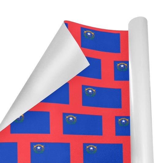 Nevada Flag Custom Gift Wrapping Paper 58"x 22.5" (4 Rolls)