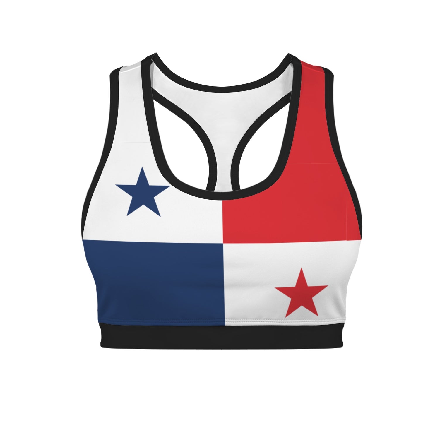 Panama Flag Racerback Sports Bra