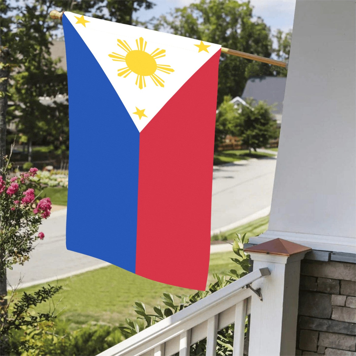 Luv My Flag's vibrant Philippine flag displayed outdoors.