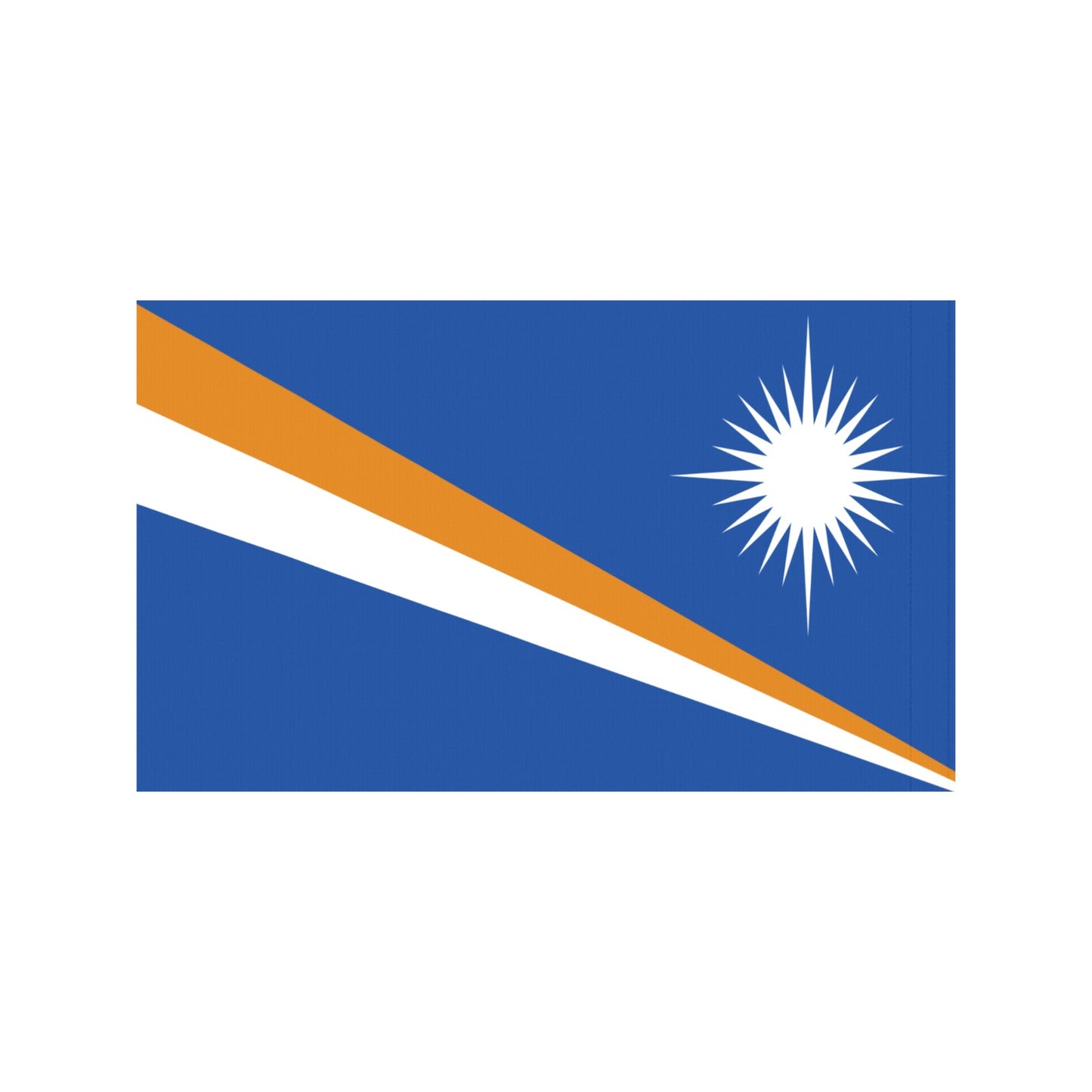 Luv My Flag Marshall Islands flag with sun and stripes.