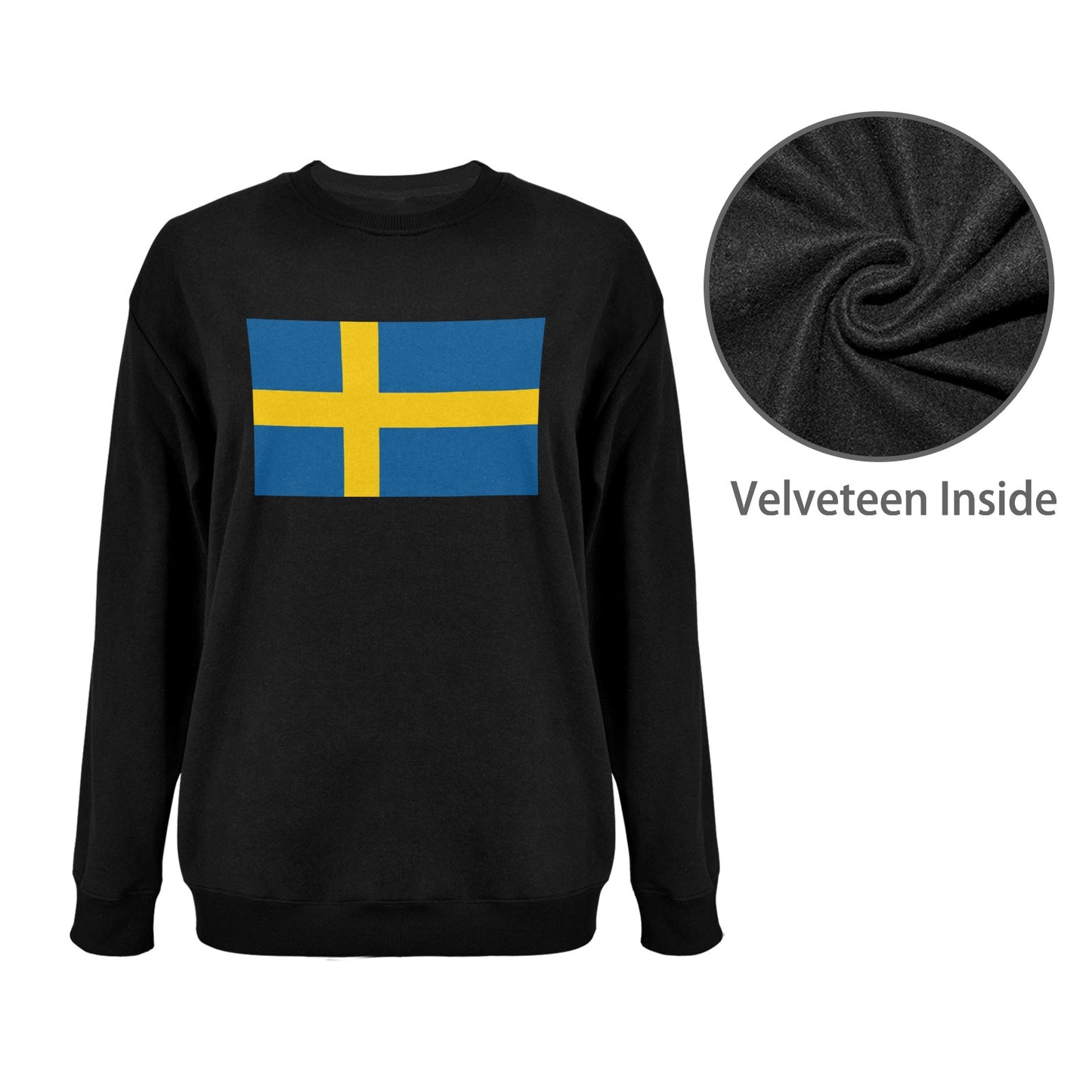 Sweden Flag Unisex Fleece Sweatshirt (Made in the USA)