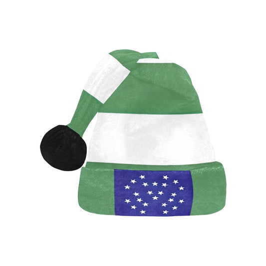 NYPD Flag Inspired Christmas Santa Hat