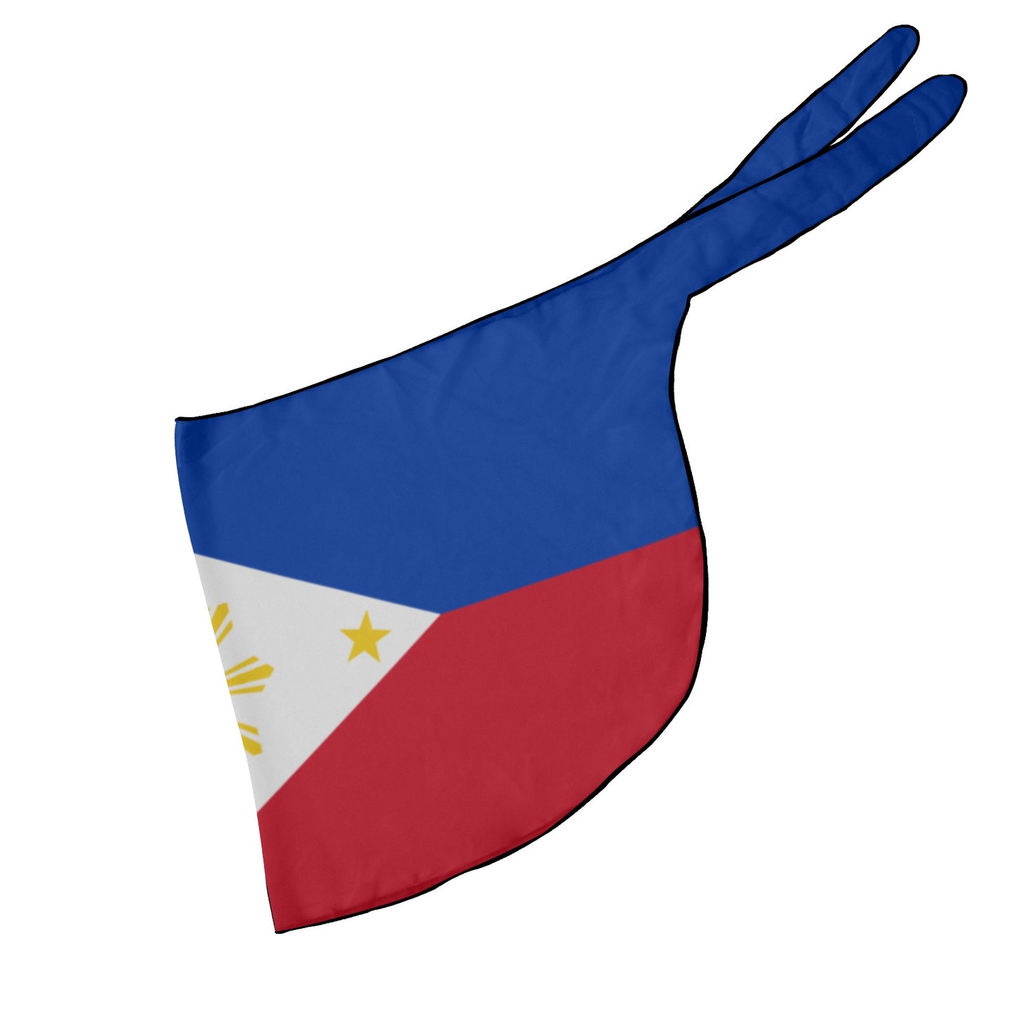 Philippine flag-themed scarf by Luv My Flag, stylish.