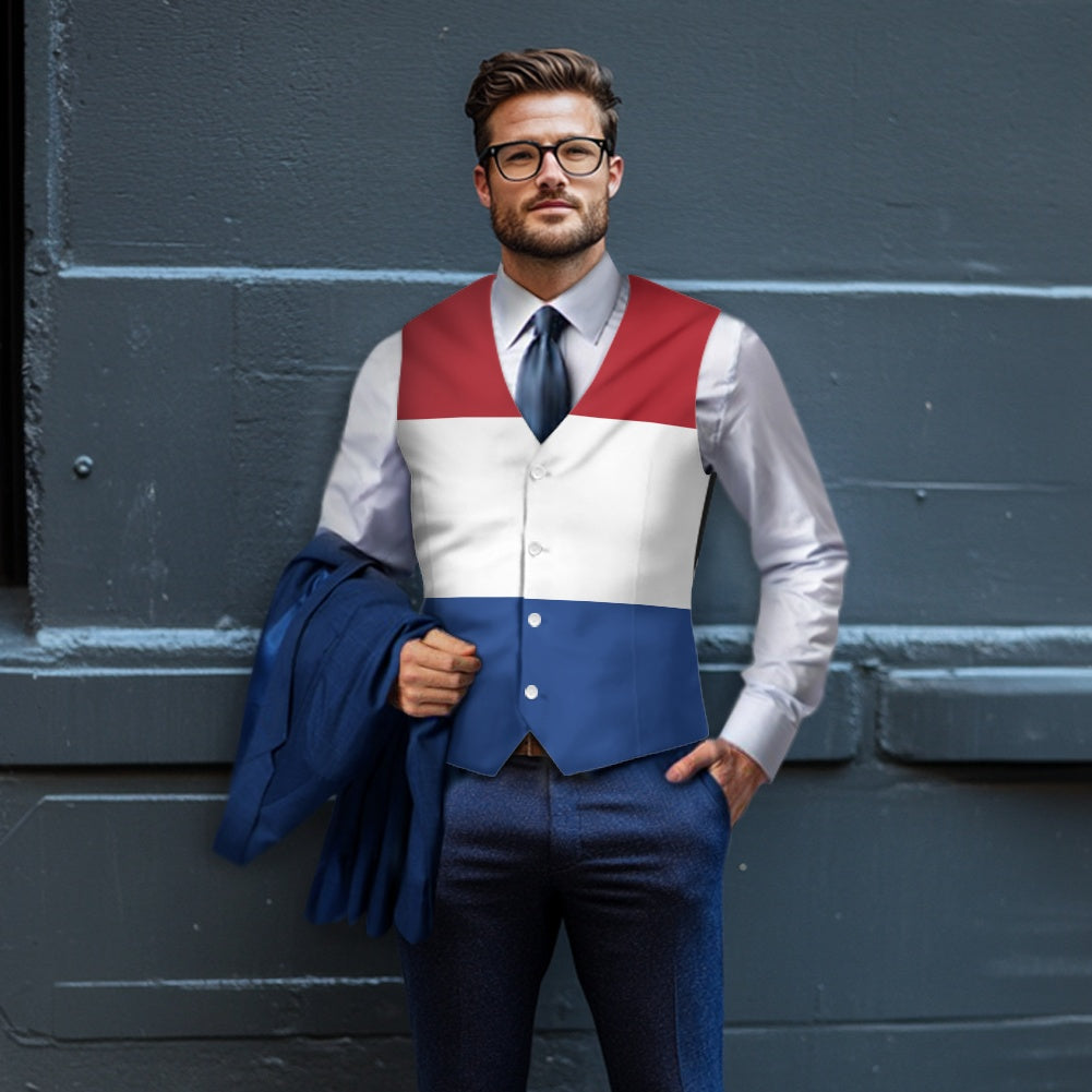 Netherlands Flag Suit vest jacket