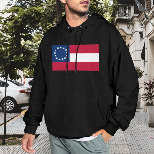 Confederate States Flag Inspired Men's Hoodie (Made in the USA)