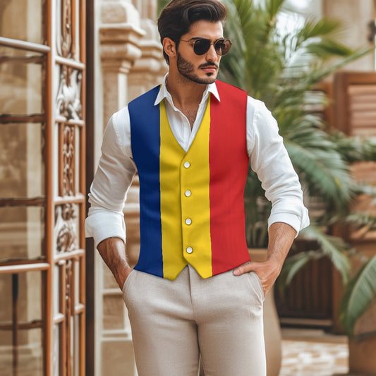 Romania Flag Suit vest jacket