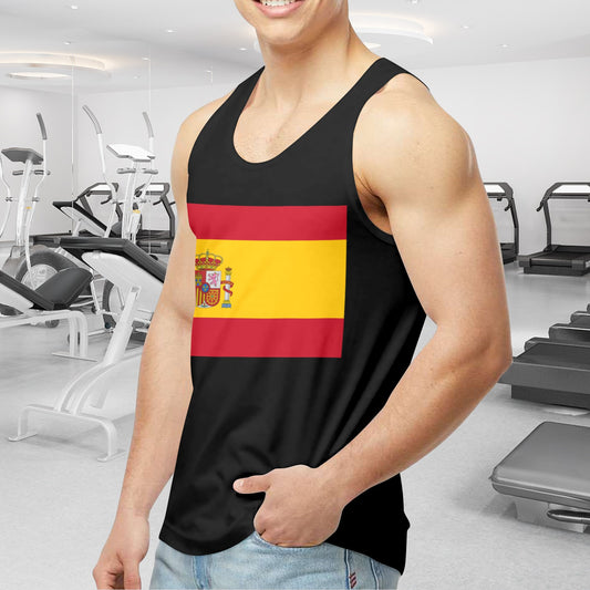 Spain Flag Men's Tank Top (Front Printing) | Ships from USA