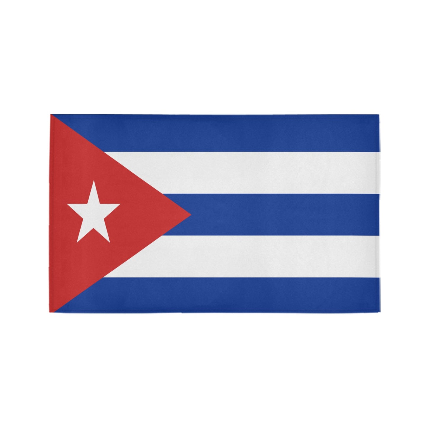 Cuba Flag Inspired Doormat 30" x 18" (Sponge Material)