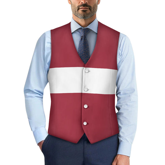 Latvia Flag Suit vest jacket