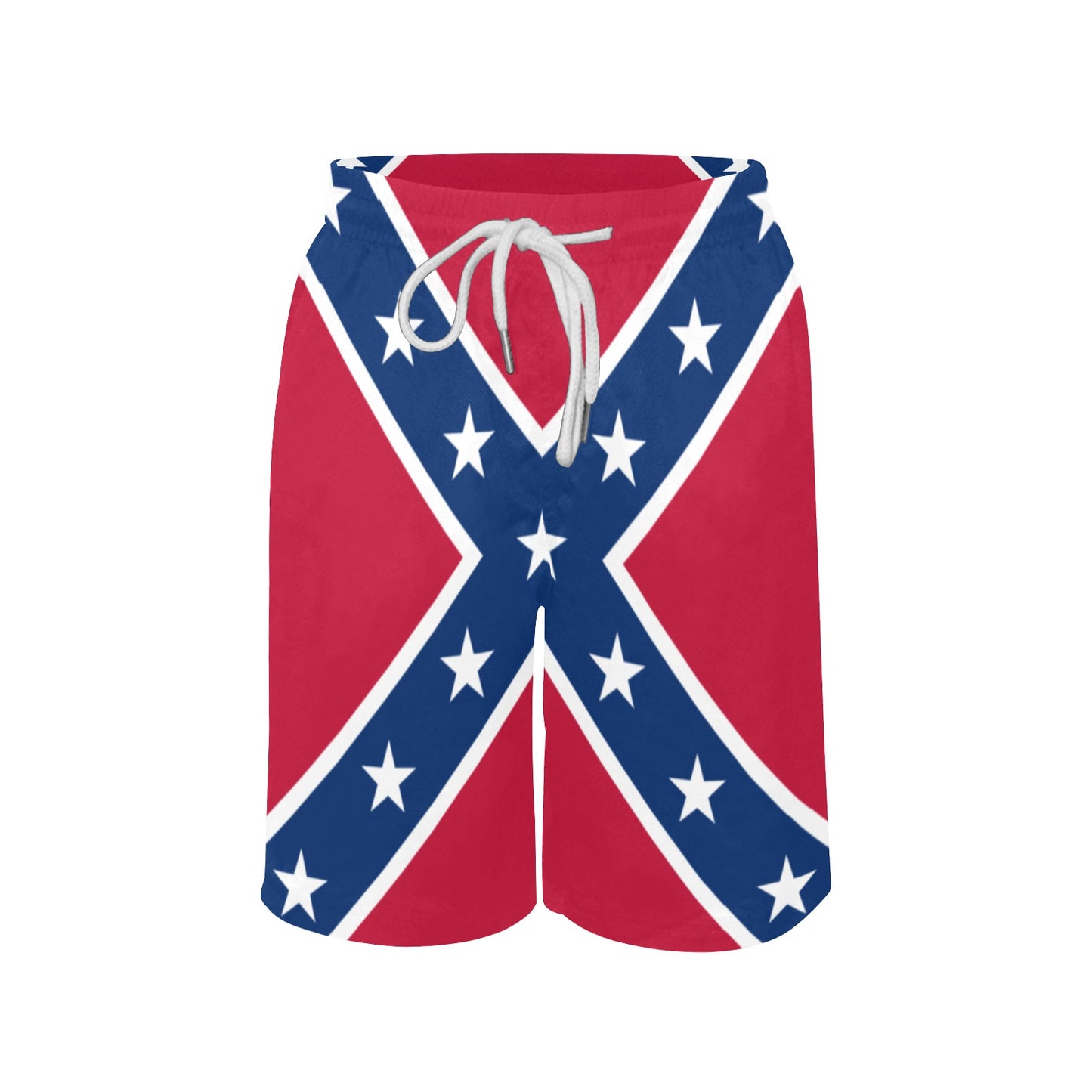Confederate Battle Flag Inspired Boys Beach Shorts
